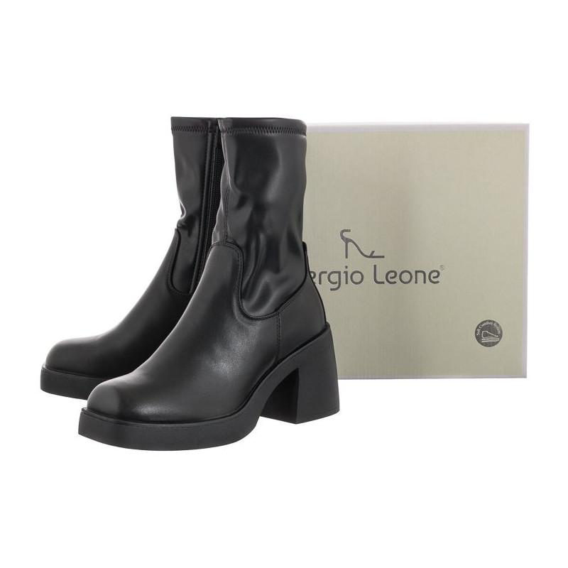 Sergio Leone Czarne KZ 209 (SL468-a) shoes