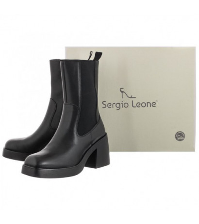 Sergio Leone Czarne KZ 211 (SL467-a) shoes