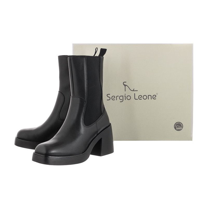 Sergio Leone Czarne KZ 211 (SL467-a) shoes