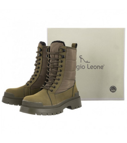 Sergio Leone Zielone/Oliwkowe SN 114 (SL470-b) shoes