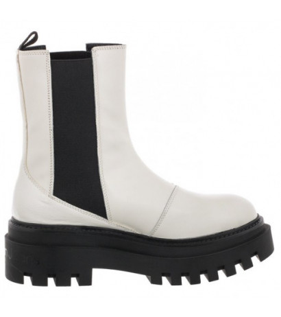 Calvin Klein Flatform Chelsea Boot YW0YW00850 YBR White (CK192-a) shoes