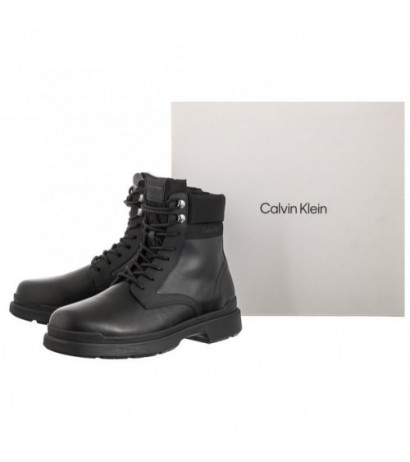 Calvin Klein Lace Up Boot Mix HM0HM00862 BEH Black (CK191-a) boots