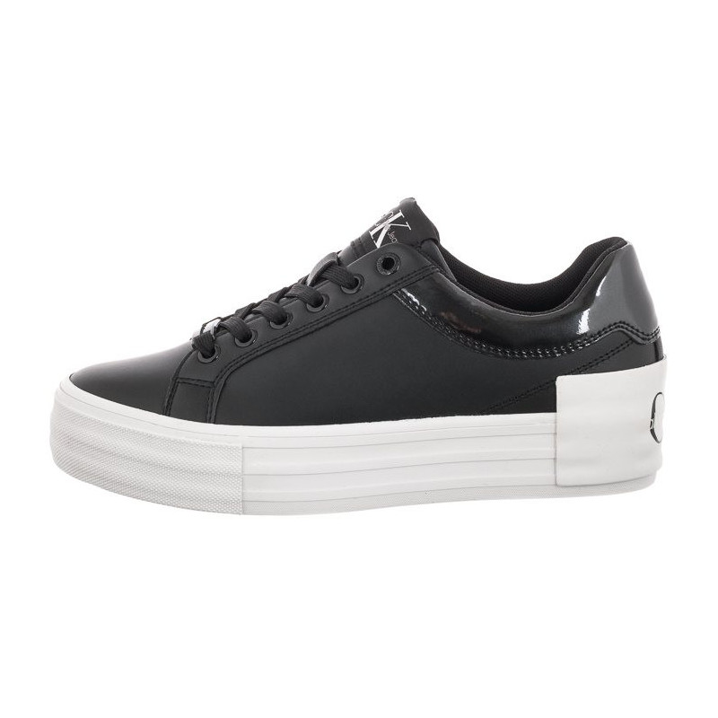 Calvin Klein Vulc Flatform Bold Lth-Glossy YW0YW00867 BDS Black (CK215-a) sports Shoes