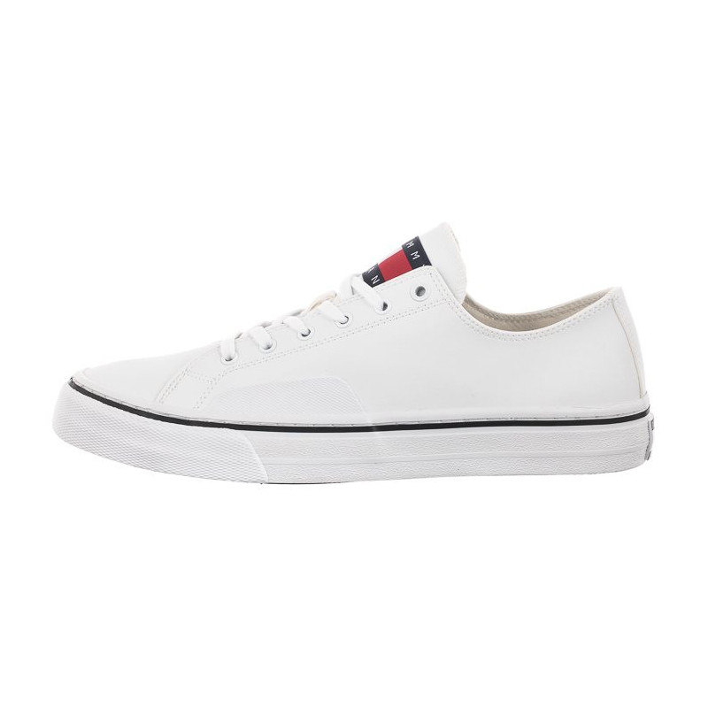 Tommy Hilfiger Tommy Jeans Mens Lace Vulc Ess White EM0EM01047 YBR (TH705-b) sport shoes