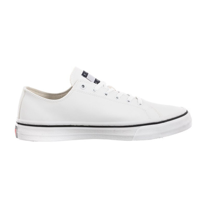 Tommy Hilfiger Tommy Jeans Mens Lace Vulc Ess White EM0EM01047 YBR (TH705-b) sport shoes