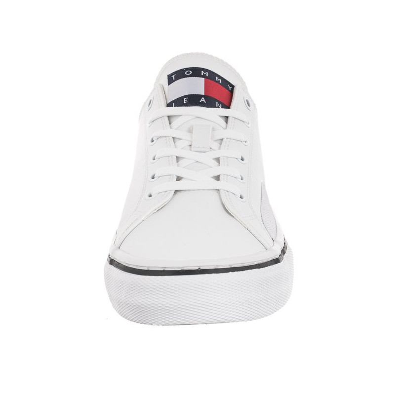 Tommy Hilfiger Tommy Jeans Mens Lace Vulc Ess White EM0EM01047 YBR (TH705-b) sport shoes