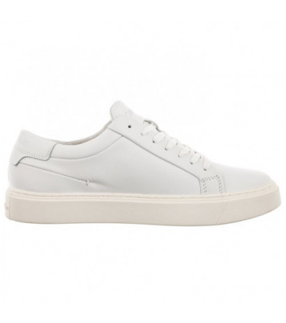 Calvin Klein Low Top Lace Up Lth Sm Triple White HM0HM01018 0K4 (CK251-a) sports shoes