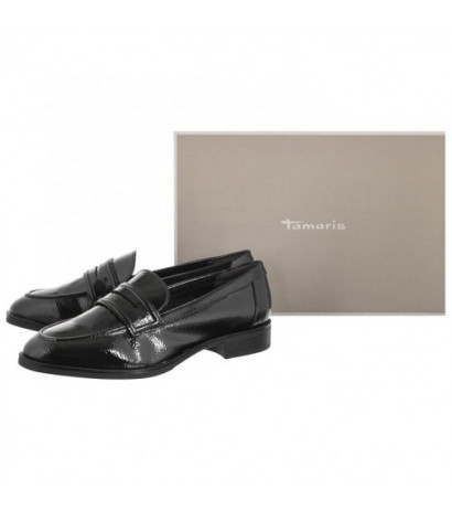 Tamaris Czarne Lakierowane 1-24304-20 018 Black Patent (TM427-a) shoes