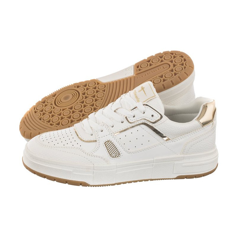 Tamaris Białe/Złote 1-23718-20 190 White/Gold (TM428-a) sports Shoes