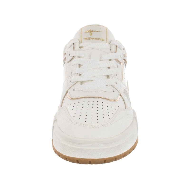 Tamaris Białe/Złote 1-23718-20 190 White/Gold (TM428-a) sports Shoes