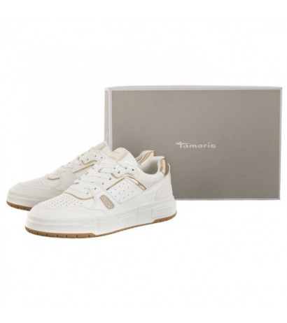 Tamaris Białe/Złote 1-23718-20 190 White/Gold (TM428-a) sports Shoes