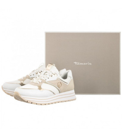 Tamaris Białe 1-23706-20 193 Wht/Lt Gold (TM423-b) sports Shoes