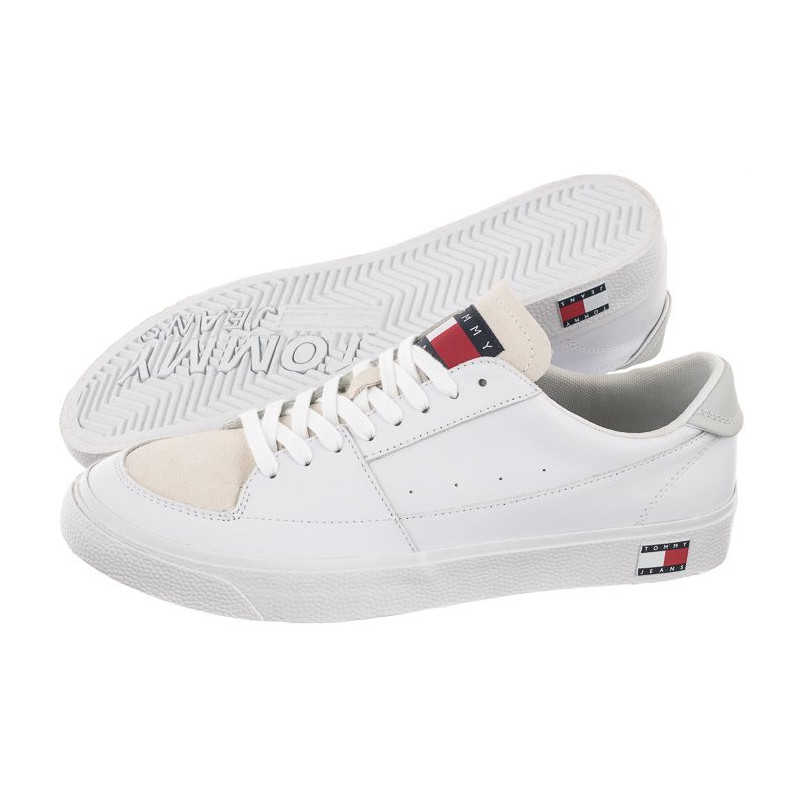 Tommy Hilfiger Tommy Jeans Vulcanized Ess White EM0EM01106 YBR (TH686-a) sports shoes