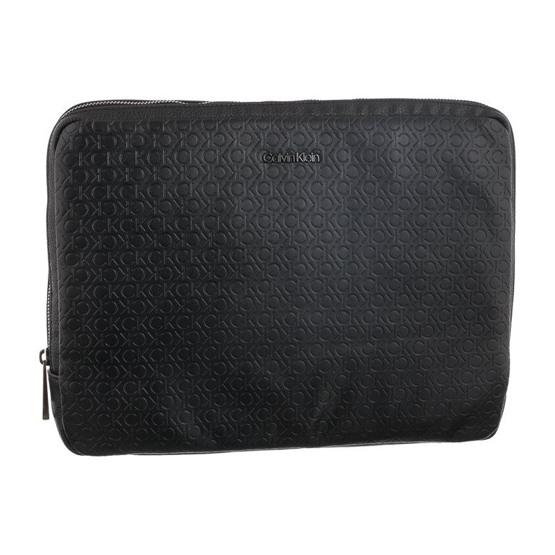 Calvin Klein CK Must Mono Laptop Case Black Tonal Mono K50K510314 01I (CK223-a) handbag