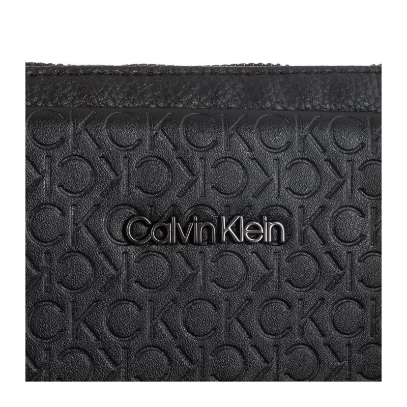 Calvin Klein CK Must Mono Laptop Case Black Tonal Mono K50K510314 01I (CK223-a) handbag