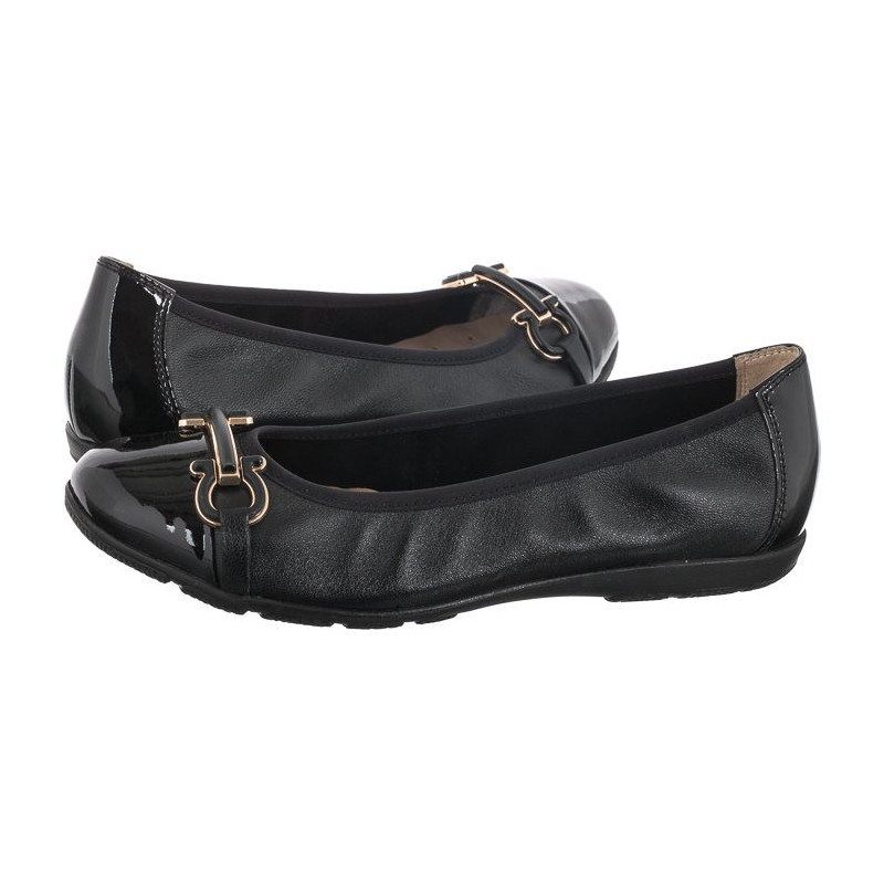 Caprice Czarne 9-22172-20 026 Black Nappa (CP357-a) ballerinas