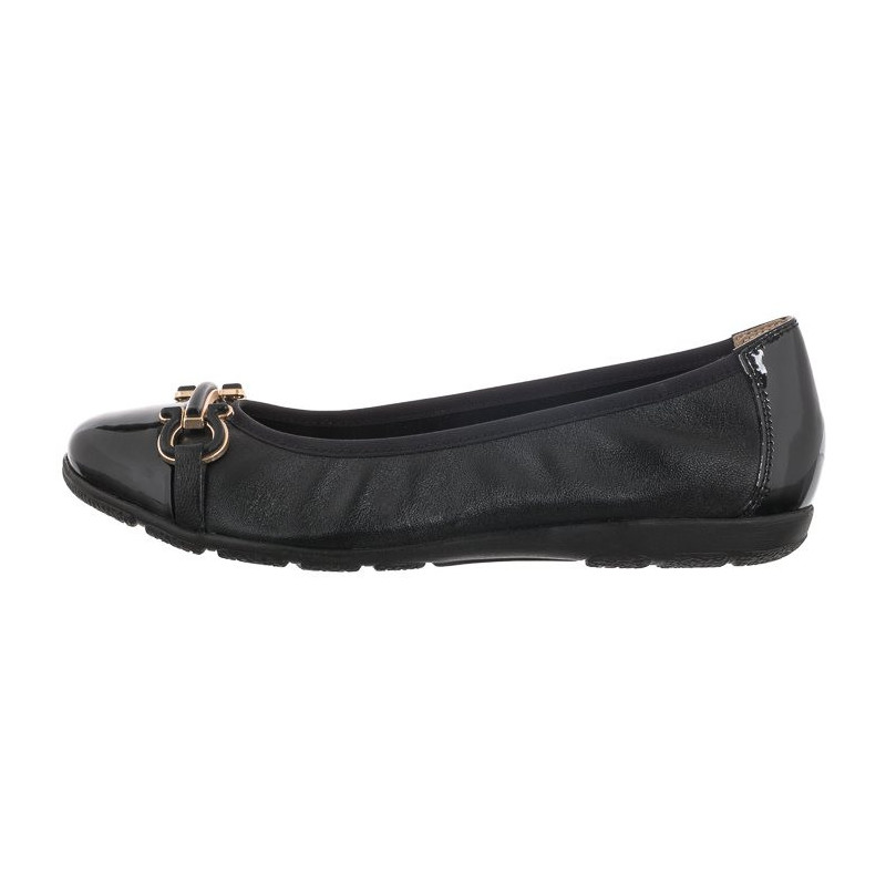 Caprice Czarne 9-22172-20 026 Black Nappa (CP357-a) ballerinas