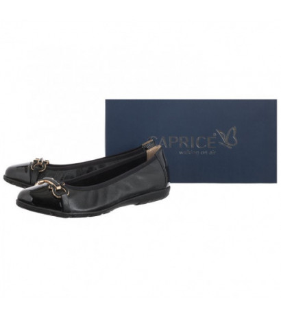 Caprice Czarne 9-22172-20 026 Black Nappa (CP357-a) ballerinas