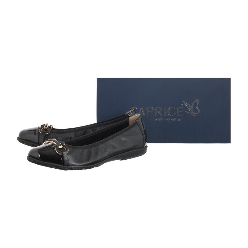 Caprice Czarne 9-22172-20 026 Black Nappa (CP357-a) ballerinas