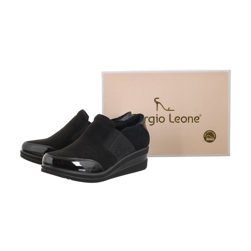 Sergio Leone Czarne PB 225 (SL475-a) shoes