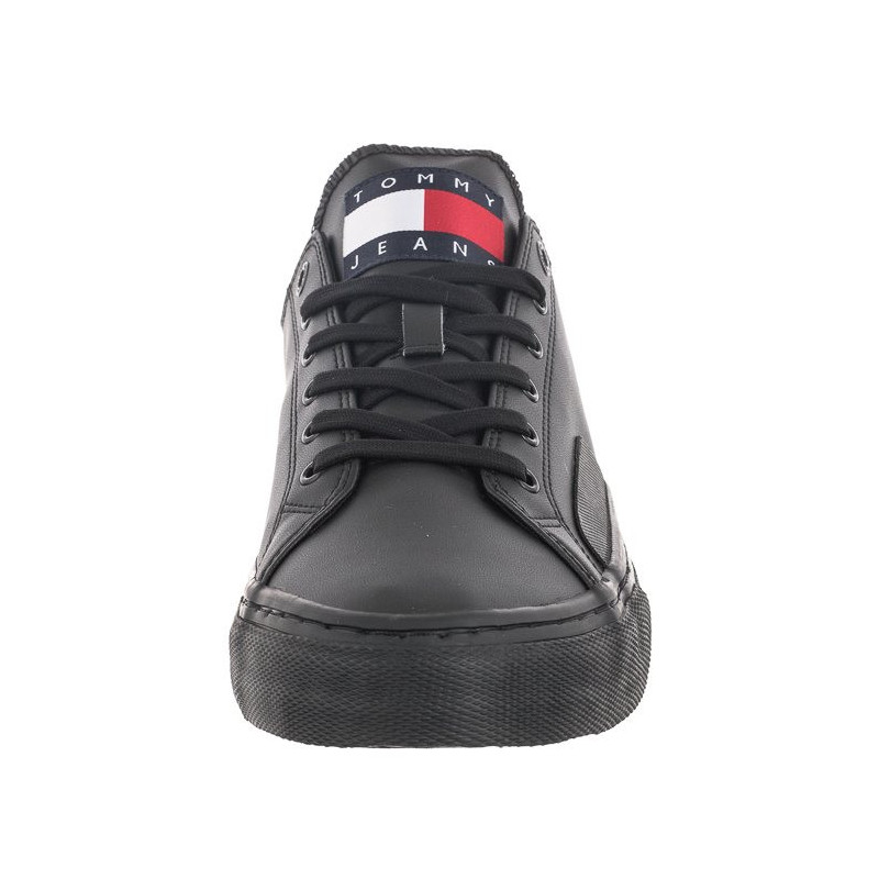 Tommy Hilfiger Tommy Jeans Mens Lace Vulc Ess Black EM0EM01047 BDS (TH705-a) sport shoes