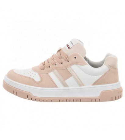 Tommy Hilfiger Flag Low Cut Lace-Up Sneaker Pink/White T3A9-32719-1467 X054 (TH670-a) sports Shoes