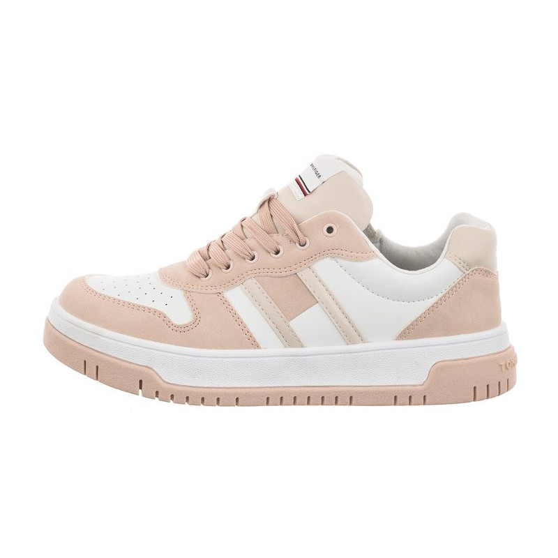 Tommy Hilfiger Flag Low Cut Lace-Up Sneaker Pink/White T3A9-32719-1467 X054 (TH670-a) sports Shoes