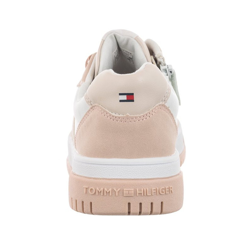 Tommy Hilfiger Flag Low Cut Lace-Up Sneaker Pink/White T3A9-32719-1467 X054 (TH670-a) sports Shoes