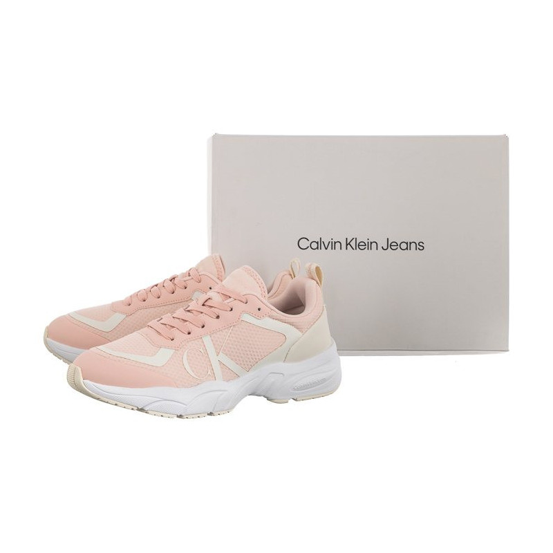 Calvin Klein Retro Tennis Over Mesh Wn Peach Blush/Creamy White YW0YW00946 0JV (CK252-a) sports Shoes