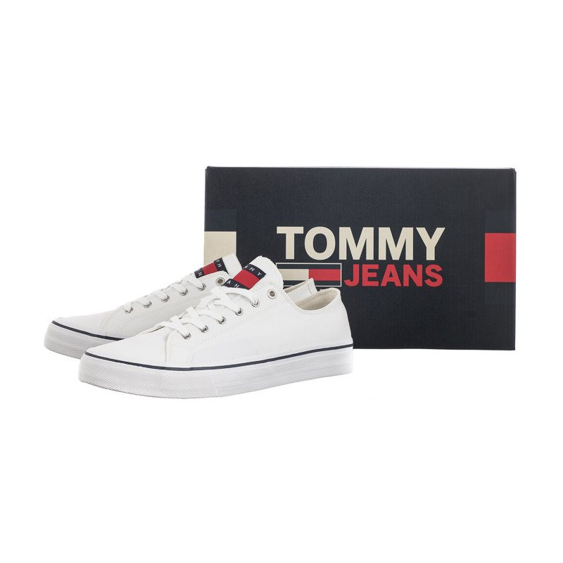 Tommy Hilfiger Tommy Jeans Skate Canvas Ess White EM0EM01175 YBR (TH696-a) sports shoes