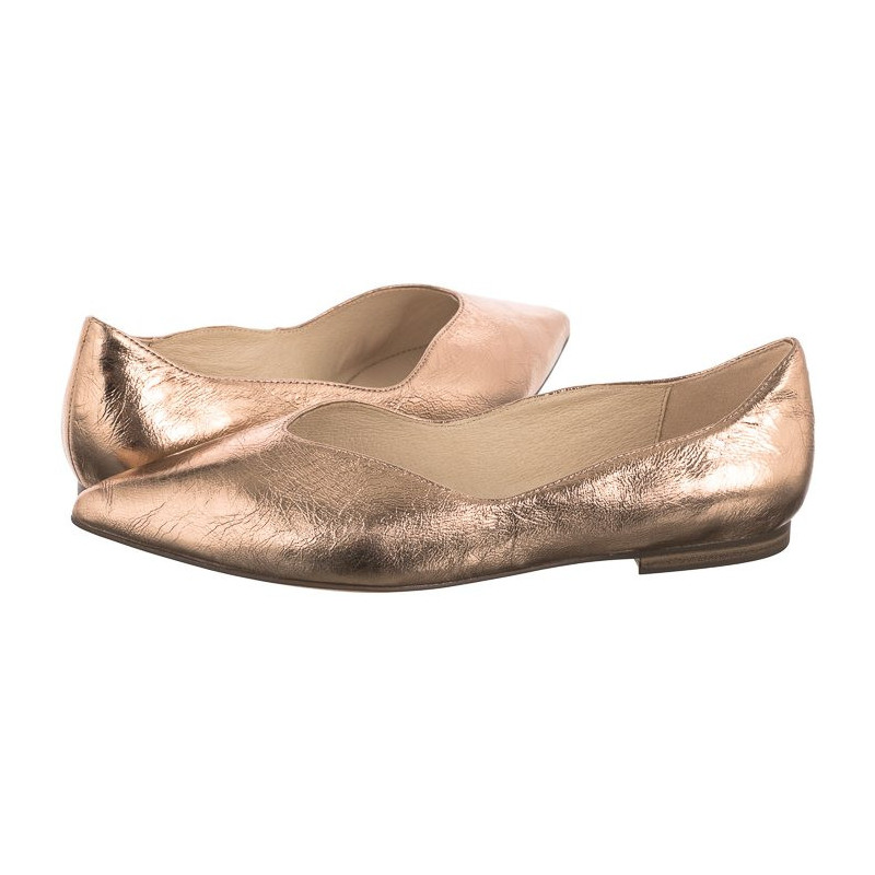 Caprice Złote 9-22110-20 933 Rosegold Met (CP356-a) ballerinas