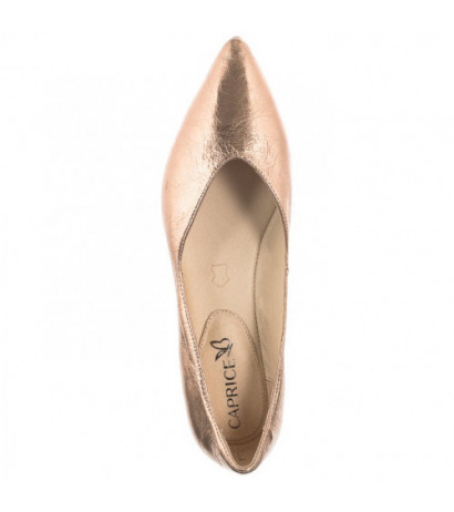 Caprice Złote 9-22110-20 933 Rosegold Met (CP356-a) ballerinas