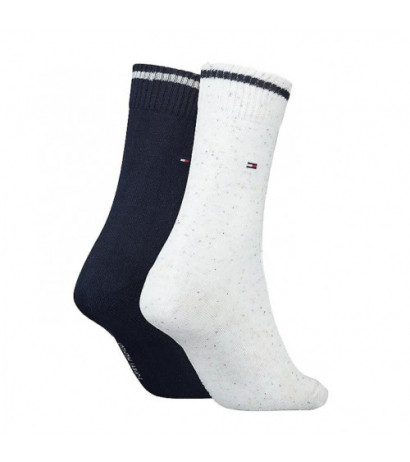 Tommy Hilfiger Th Women Sock 2P Neppy Gif White 701220710 001 035 (TH663-a) socks