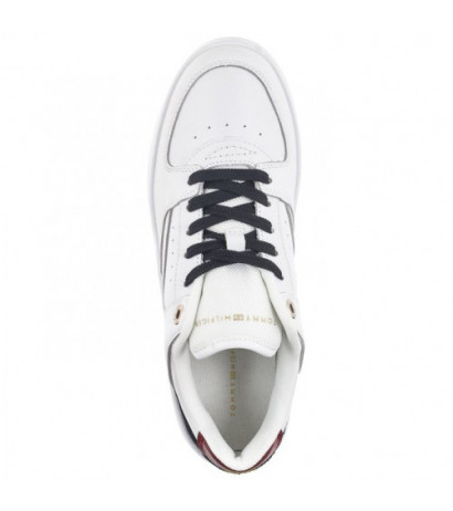 Tommy Hilfiger Leather Basket Sneaker White/Rwb FW0FW06951 0K9 (TH687-a) sports Shoes