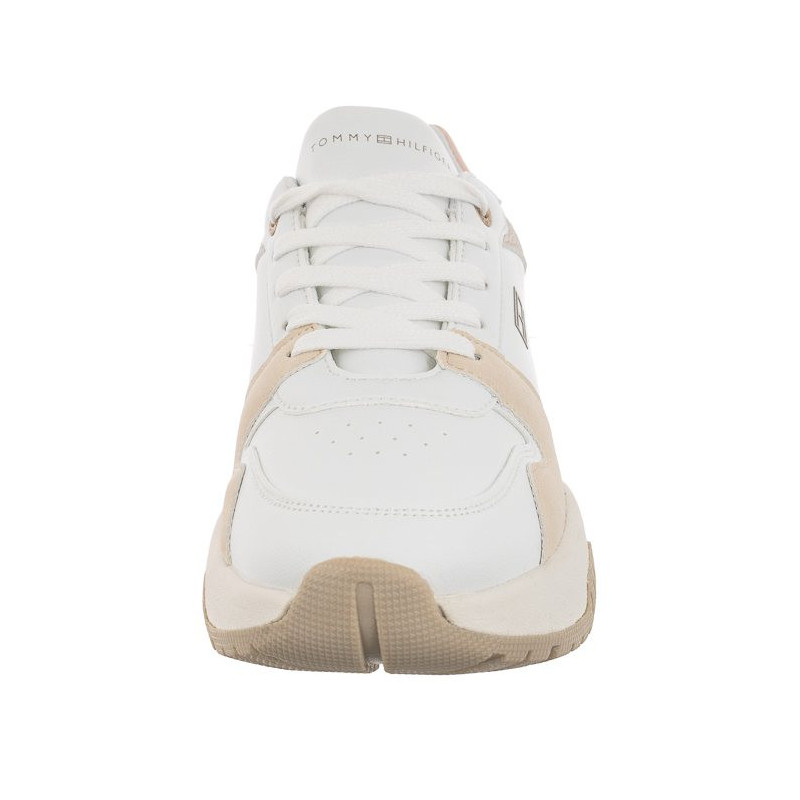 Tommy Hilfiger Low Cut Lace-Up Sneaker White/Beige/Pink T3A9-32736-1592A X356 (TH745-a) sports Shoes