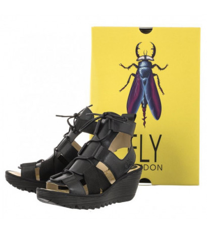 FLY London Yacs Mousse Black P501413000 (FL380-a) shoes