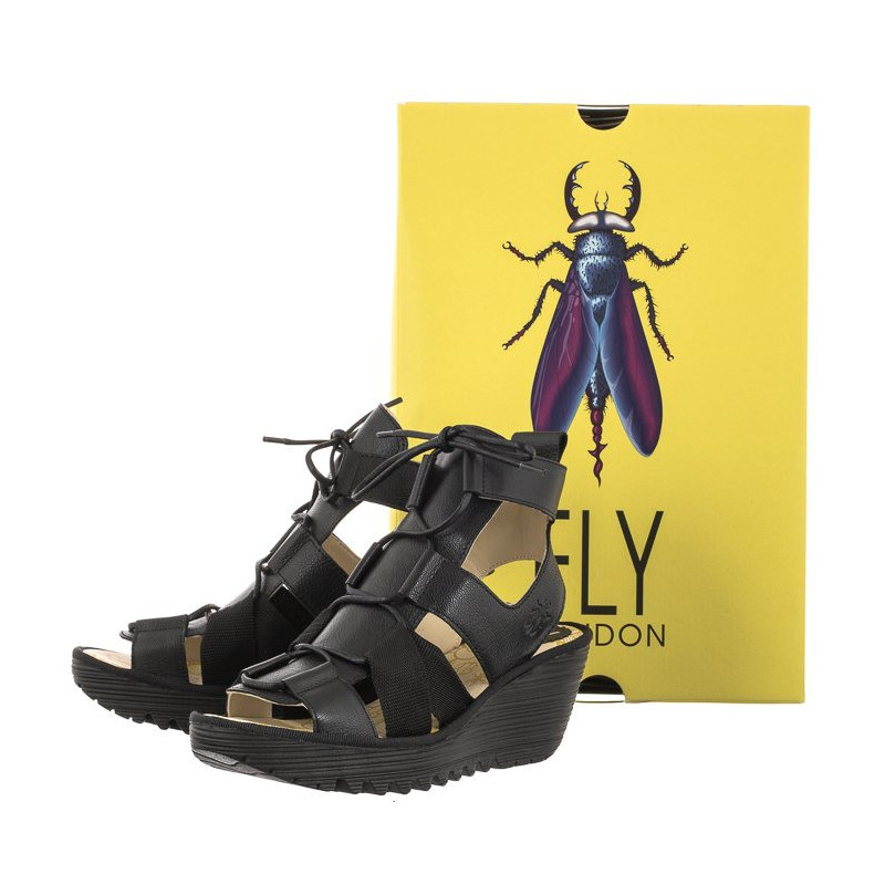 FLY London Yacs Mousse Black P501413000 (FL380-a) shoes