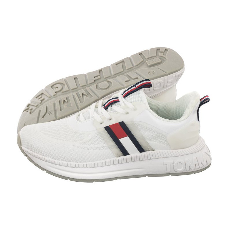 Tommy Hilfiger Flag Low Cut Lace-Up Sneaker White T3A9-32747-0308 100 (TH742-a) sports Shoes