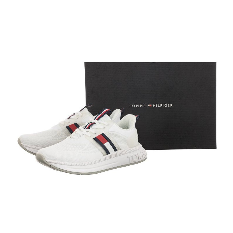 Tommy Hilfiger Flag Low Cut Lace-Up Sneaker White T3A9-32747-0308 100 (TH742-a) sports Shoes