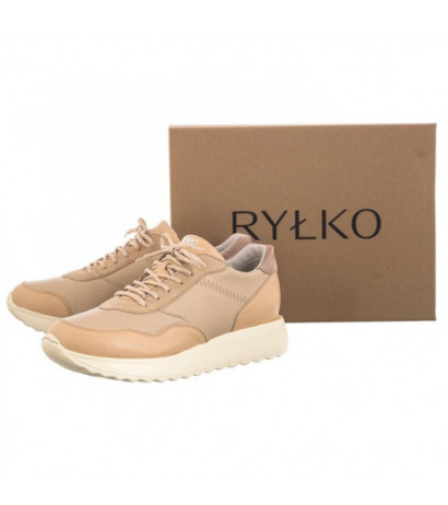 Ryłko Beżowe/Białe D1RP3_AV _5SSF (RY582-a) shoes