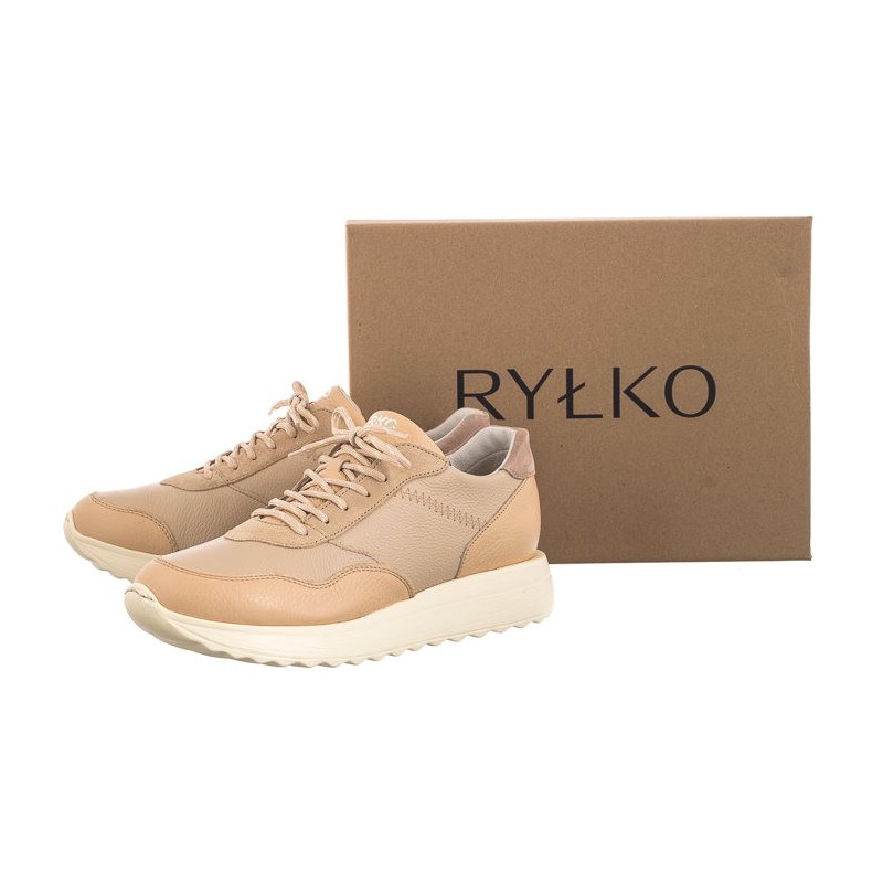 Ryłko Beżowe/Białe D1RP3_AV _5SSF (RY582-a) shoes