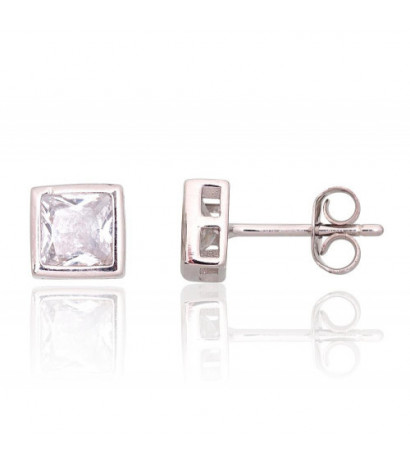 Silver stud earrings...