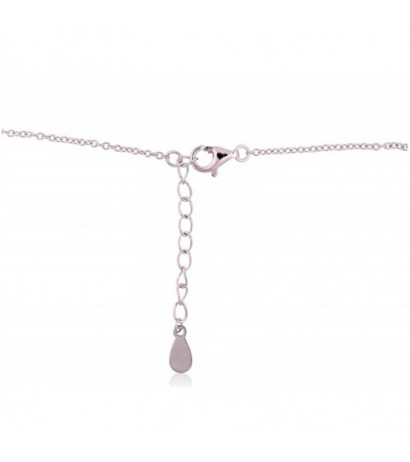 Silver necklace 2500132(PRh-Gr), Silver 925°, Rhodium (Plating)