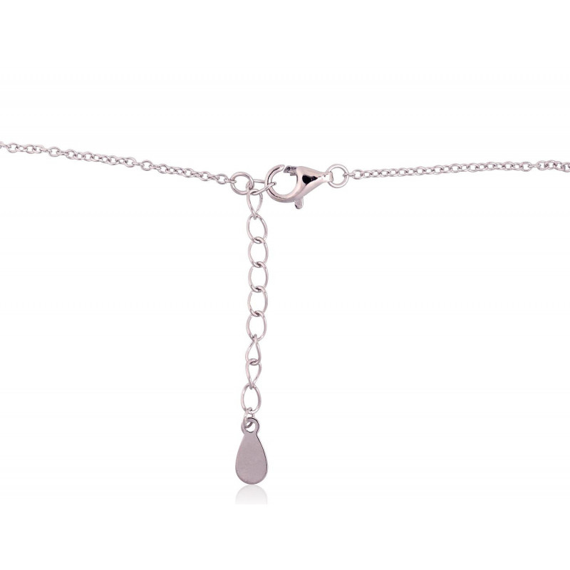 Silver necklace 2500132(PRh-Gr), Silver 925°, Rhodium (Plating)