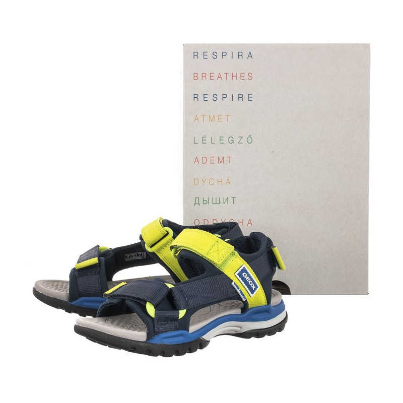 Geox J Borealis B. A Navy/Lime J150RA 01511 C0479 (GE105-a) sandals