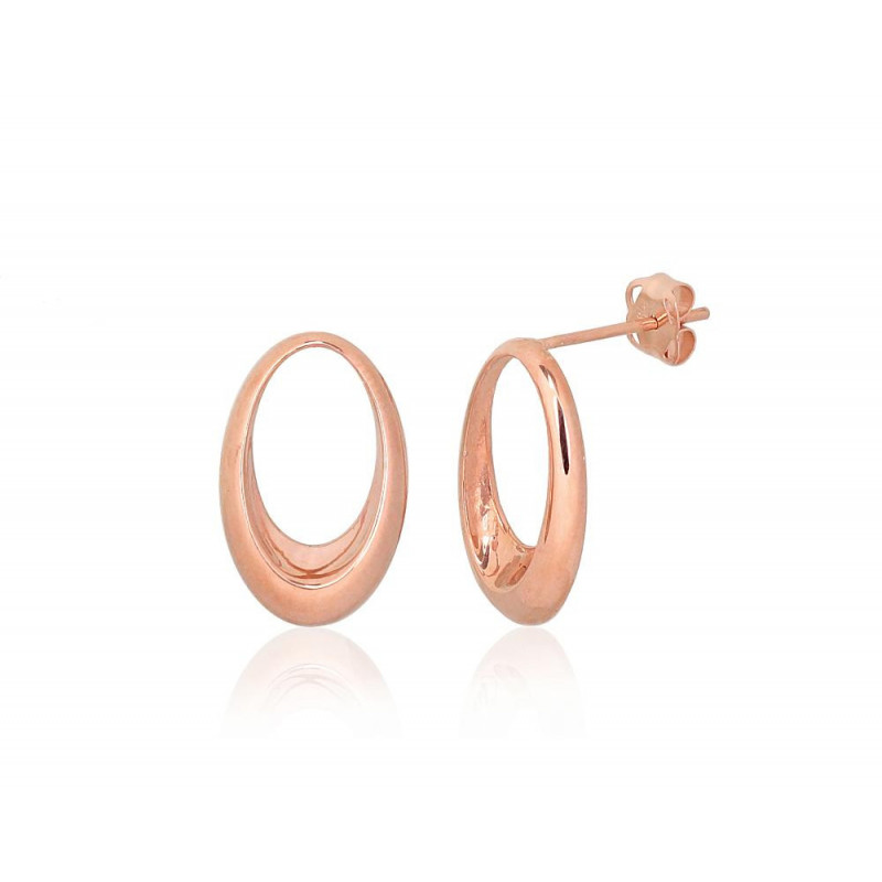 Gold classic studs earrings 1201556(Au-R), Red Gold 585°