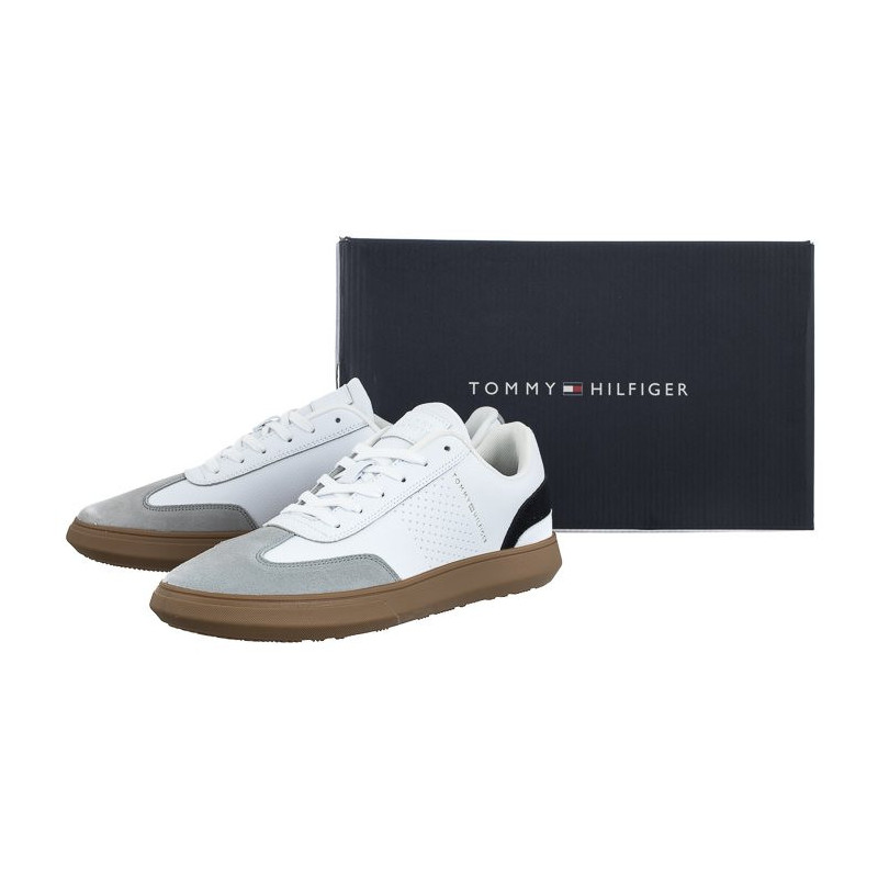 Tommy Hilfiger Corporate Seasonal Cup Leather White FM0FM04491 YBS (TH781-a) shoes