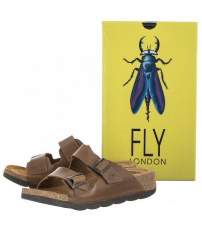 FLY London Caja Bridle Camel P144721005 (FL344-b) Women's Shoes/Flip Flops