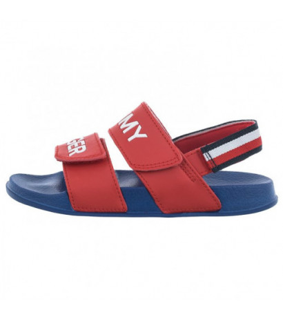 Tommy Hilfiger Logo Velcro Sandal Red T1B2-32927-1172 300 (TH767-b) sandals