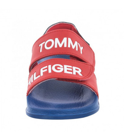 Tommy Hilfiger Logo Velcro Sandal Red T1B2-32927-1172 300 (TH767-b) sandals